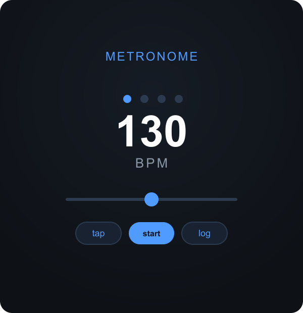 Metronome Logger app
